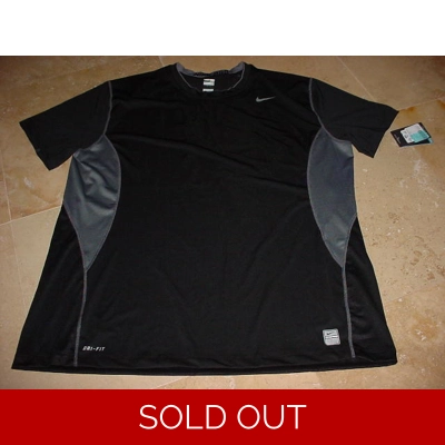 Nike Pro Combat Dri-Fit Compression Shirt Black Gray 4XL